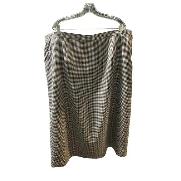 Suit Skirt Lined 28W   Black and White Check Lined - Picture 4 of 5